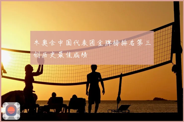 冬奥会中国代表团金牌榜排名第三创历史最佳成绩